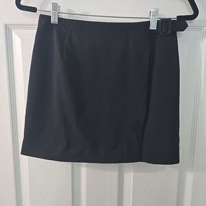 Lilly Pulitzer Womens Black‎ Wrap Mini Skirt Size 2